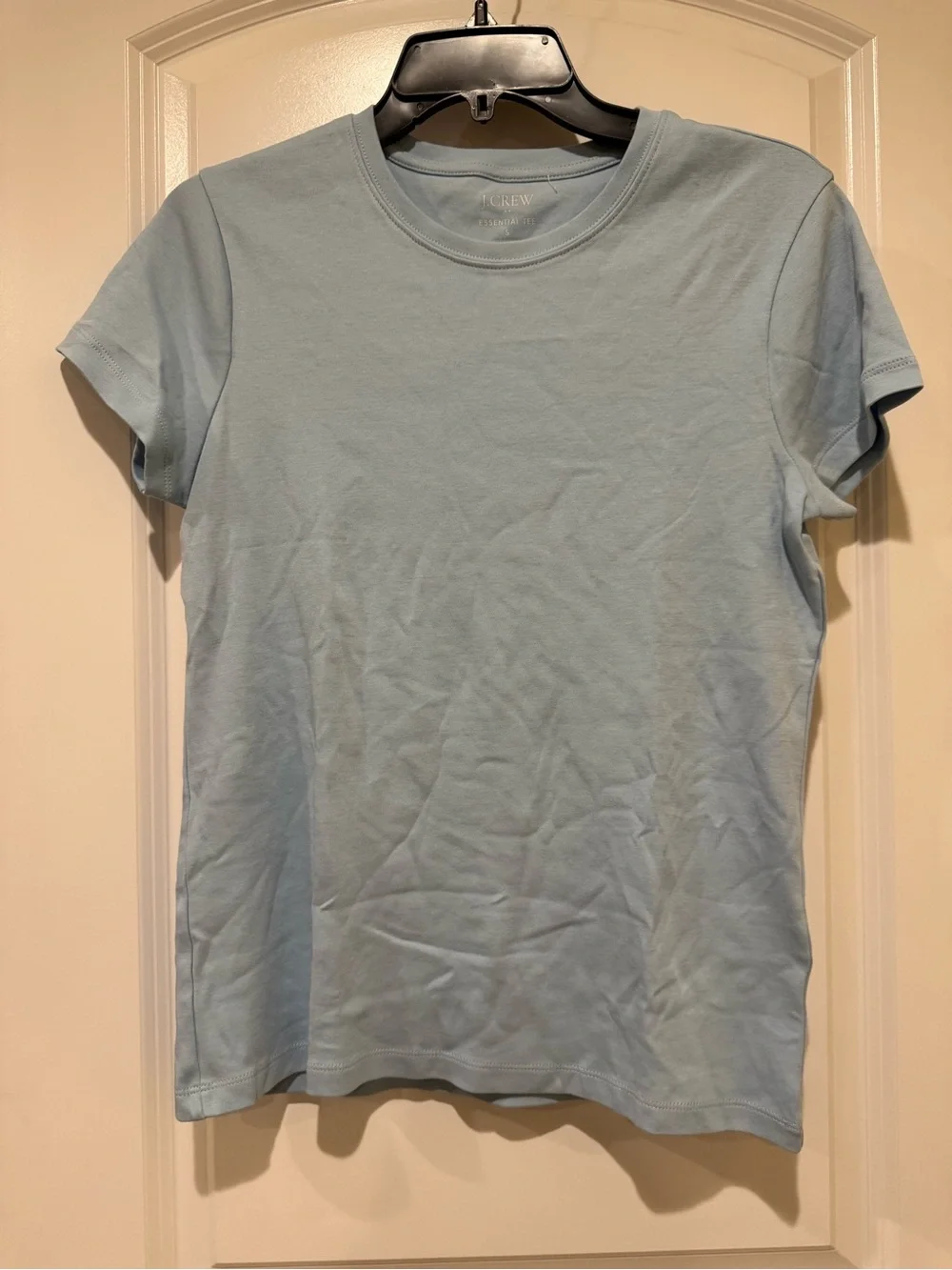 J. Crew Pale Blue Crewneck Short Sleeve Tee